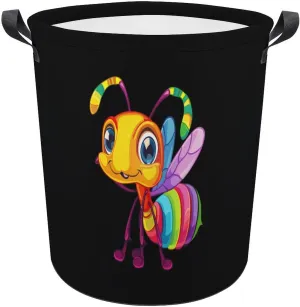 Insect Ant Laundry Basket for Dorm Bathroom Washing Bin Dirty Clothes Bag Laundry Hamper 44x44cm