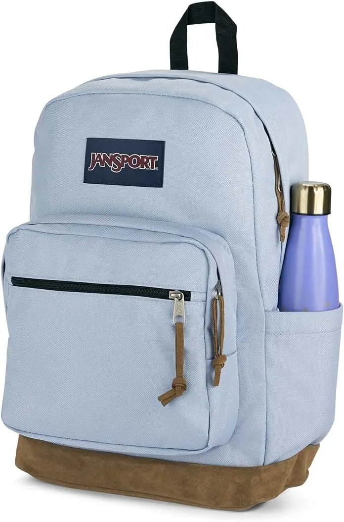 JanSport Right Pack Backpack - Durable Daypack with Padded 15" Laptop Sleeve, Spacious Main Compartment & Integrated Water Bottle Pocket - Blue Dusk