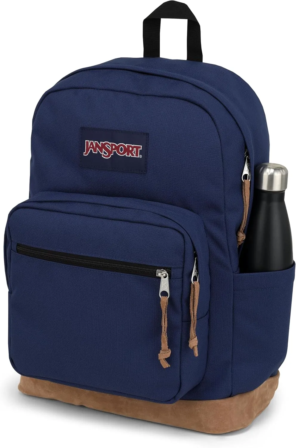 JanSport Right Pack Backpack - Durable Daypack with Padded 15" Laptop Sleeve, Spacious Main Compartment & Integrated Water Bottle Pocket - Navy