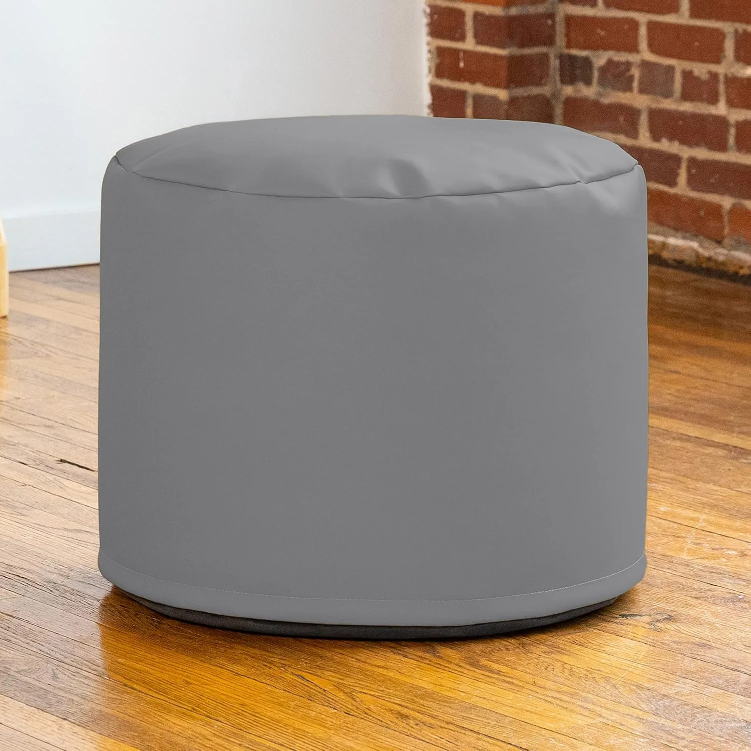 Jaxx Mallo Modular Pouf Classroom Bean Bag Seat, Premium Vinyl - Charcoal