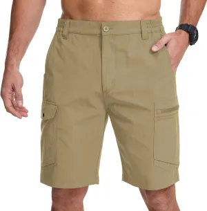 Jessie Kidden Mens Stretch Casual Lightweight Water Resistant Quick Dry Cargo Fishing Hiking Shorts