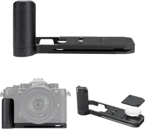 JJC Solid Metal Hand Grip Secure Handle L Bracket for Nikon Zf Camera, for Airtag Holder, Nikon Zf Handgrip, Anti-Slip Pads, with Arca Swiss Quick Release Plate, 1/4"-20 Tripod Hole & Hand Strap Hole