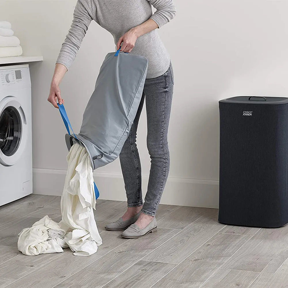 Joseph Joseph Tota 60L Laundry Separation Basket - Carbon Black