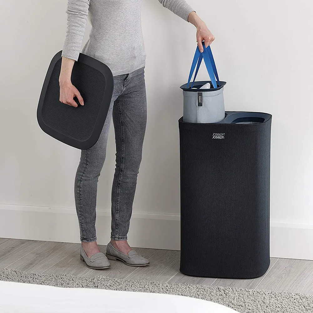 Joseph Joseph Tota 60L Laundry Separation Basket - Carbon Black
