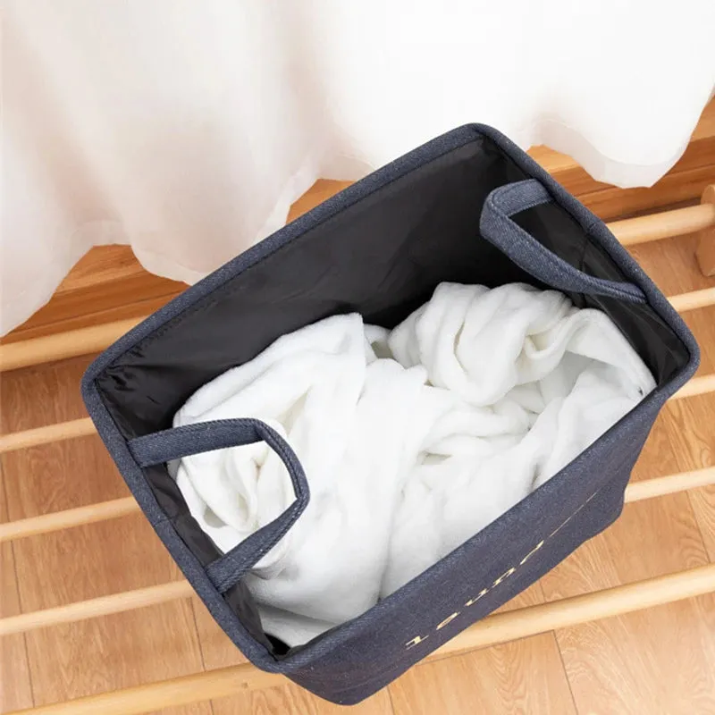 Jute Laundry Basket: Large, Foldable Storage