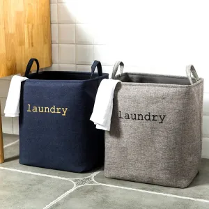 Jute Laundry Basket: Large, Foldable Storage
