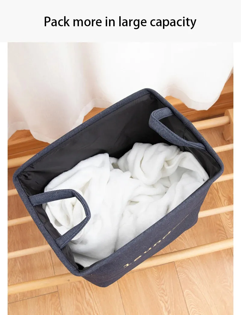 Jute Laundry Basket: Large, Foldable Storage