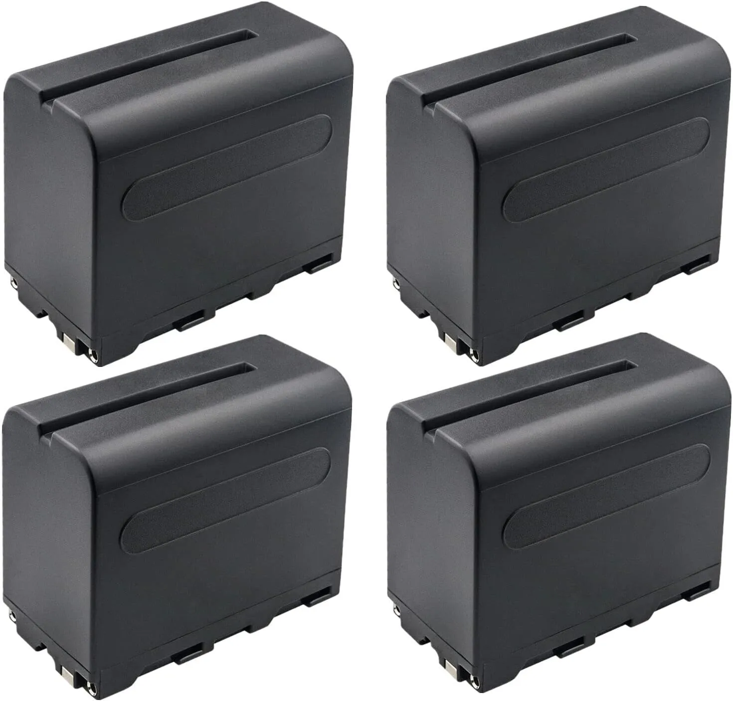 Kastar NP-F960 / NP-F970 Battery 4-Pack Replacement for Datavideo TLM-700K 7" Full HD LCD Portable 4K Field Monitor, iKan 7" VXF7-V2 Tally 3G-SDI 4K Field Monitor, VH7i-1 7" HDMI LCD Field Monitor