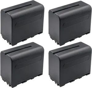 Kastar NP-F960 / NP-F970 Battery 4-Pack Replacement for Datavideo TLM-700K 7" Full HD LCD Portable 4K Field Monitor, iKan 7" VXF7-V2 Tally 3G-SDI 4K Field Monitor, VH7i-1 7" HDMI LCD Field Monitor