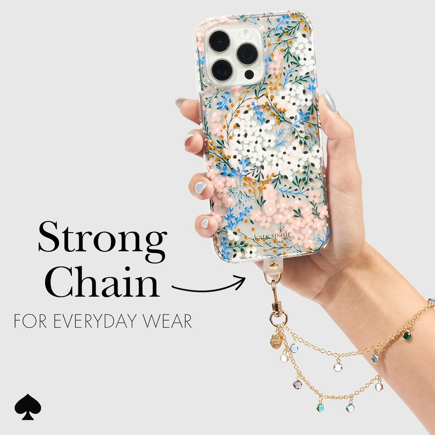 kate spade new york Phone Charm - Detachable Cell Phone Lanyard - High Shine