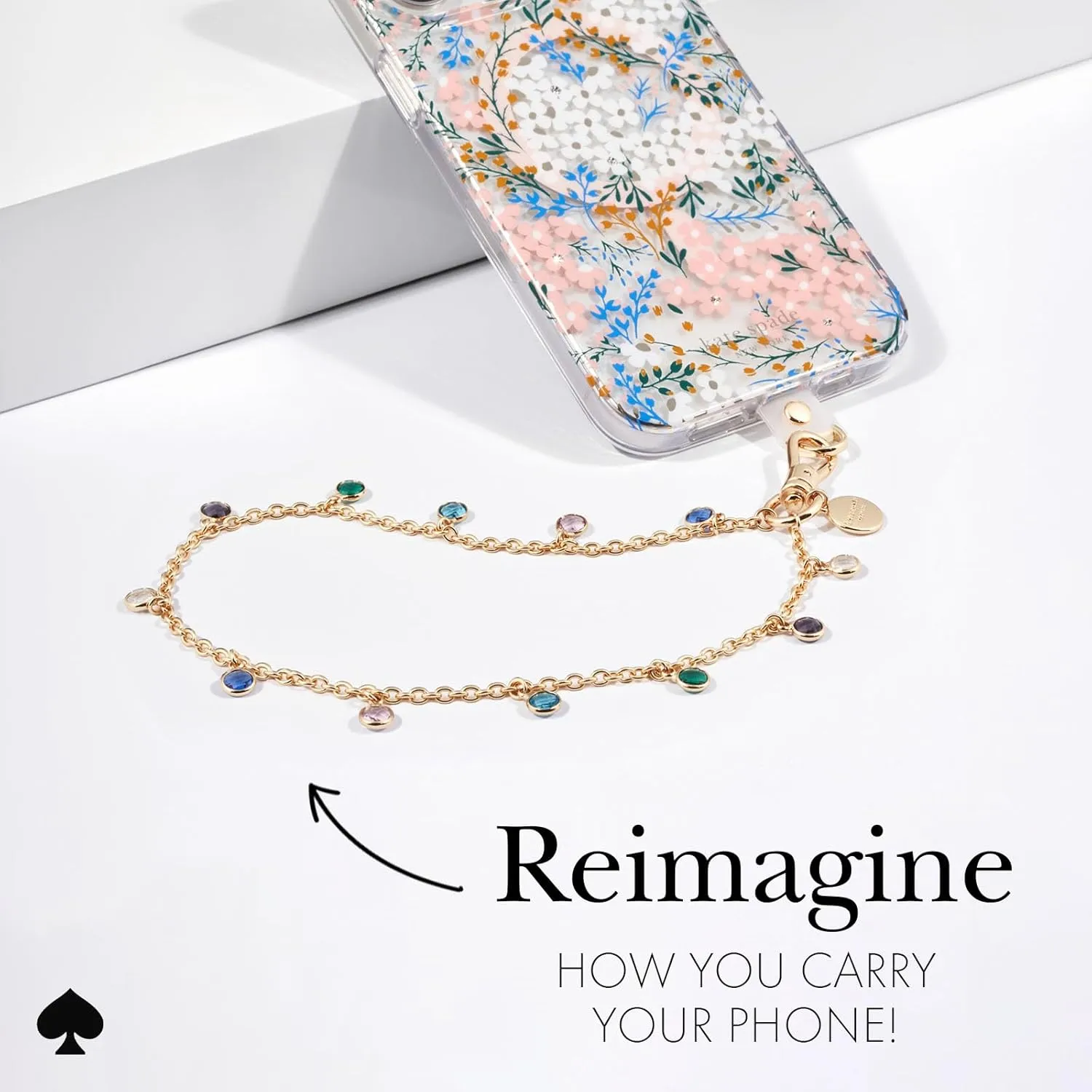 kate spade new york Phone Charm - Detachable Cell Phone Lanyard - High Shine