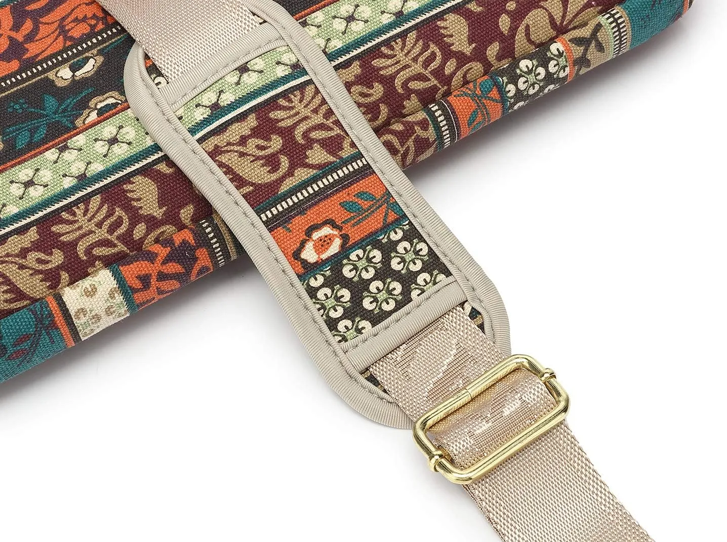 kayond Red Bohemia Patten Waterproof Laptop Shoulder Messenger Bag Case Sleeve for 12 Inch 13.3 Inch Laptop