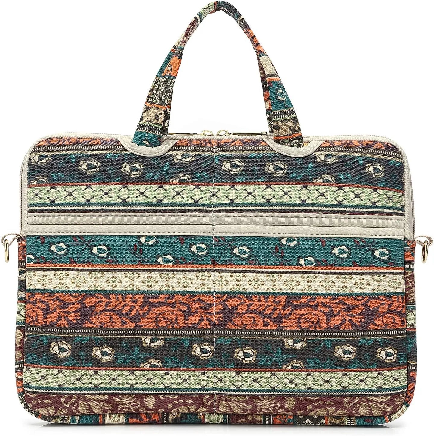 kayond Red Bohemia Patten Waterproof Laptop Shoulder Messenger Bag Case Sleeve for 12 Inch 13.3 Inch Laptop