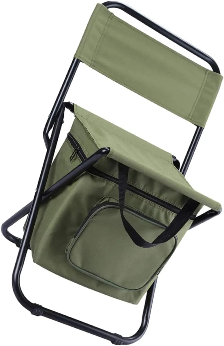 KESYOO Chair Collapsible Camping Chair Backpack Cooler 3-in-1 Portable Storage Bag