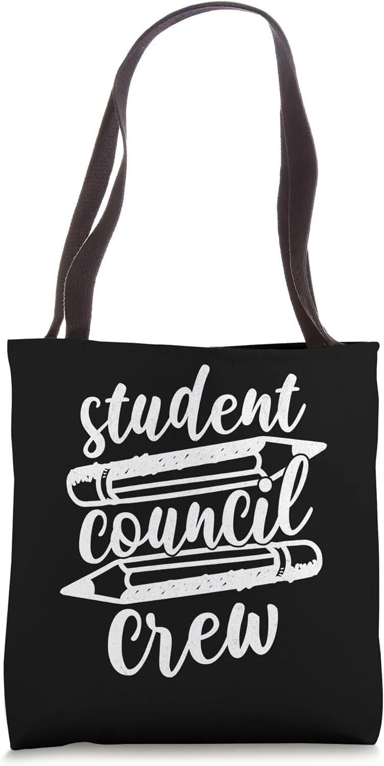 Kids Student Council Crew Elementary Middle High School Tote Bag