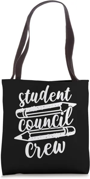 Kids Student Council Crew Elementary Middle High School Tote Bag