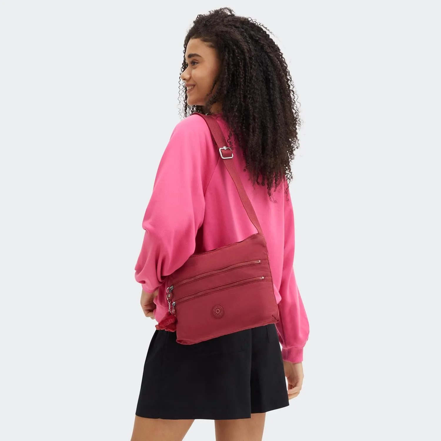 Kipling Women’s Alvar Crossbody, Super Light, Durable Messenger, Nylon Shoulder Bag