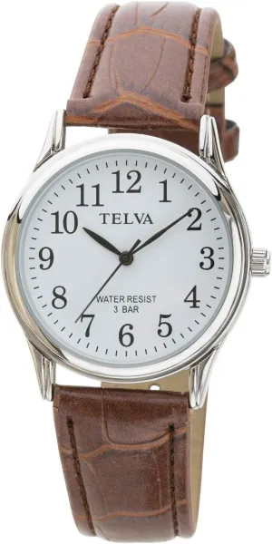 Klefer TE-AM147-BRS Men's Wristwatch, Analog, Waterproof, Leather Strap, Brown, Watch Daily Water Resistant, Leather Strap, Casual