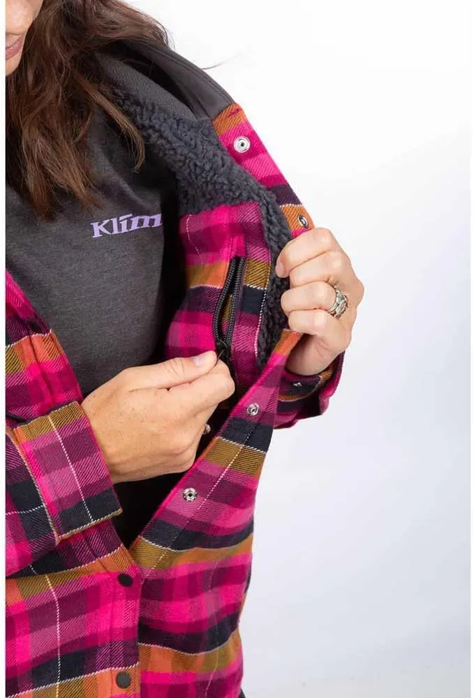 KLIM Women's Big Sky Fleece Lined Flannel Hoodie