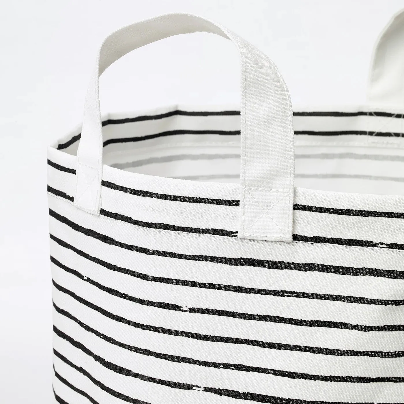 KLUNKA Laundry bag, white/black 60 l, 30364372