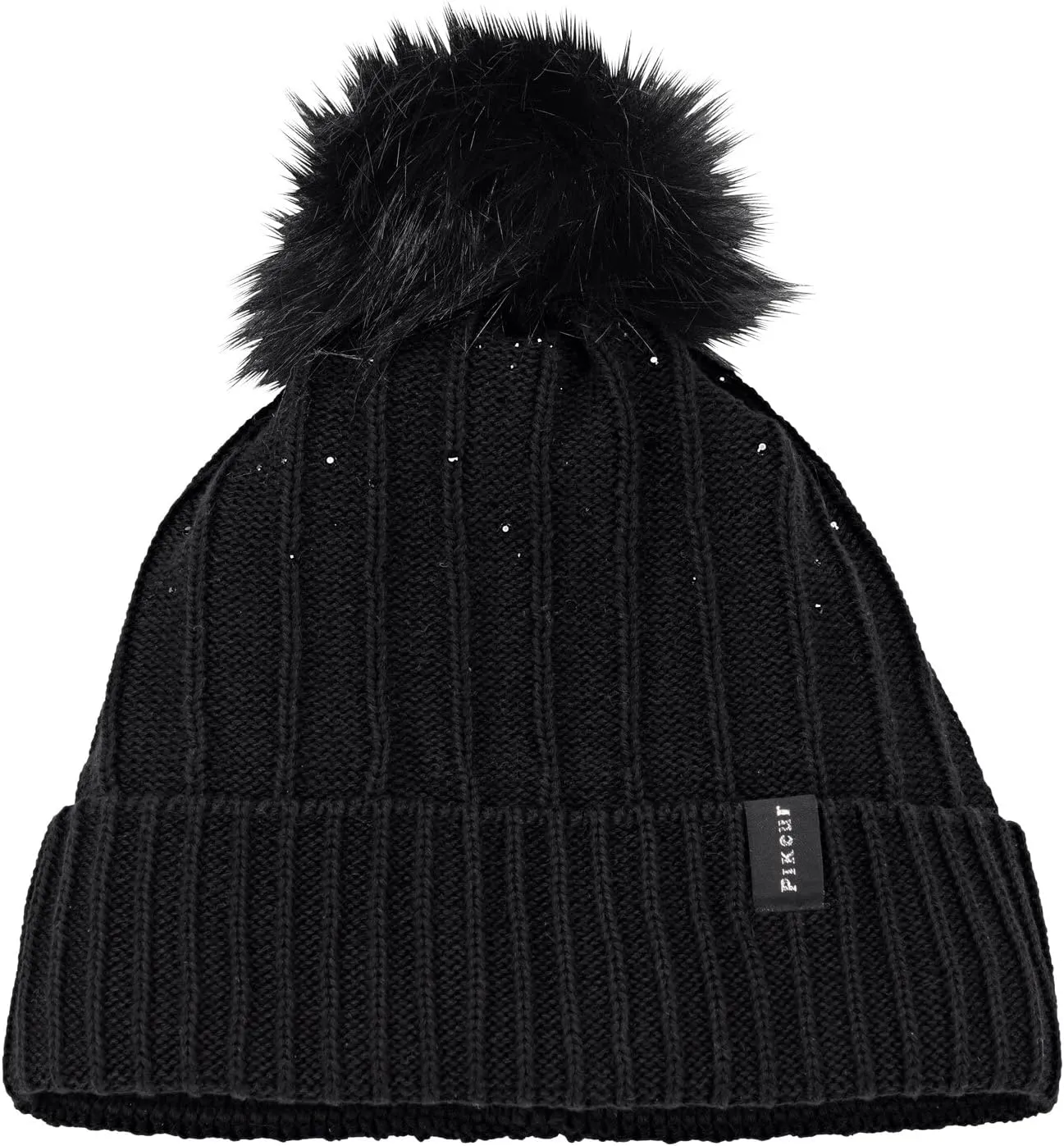 Knitted hat with Rhinestones and Pompom - Winter 2022