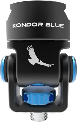 KONDOR BLUE | NATO Swivel Tilt Monitor Mount with Arri Pin (Pan/Tilt) | for Monitor Display, Swivels 360°, Tilts 180°, & Locks in with Desired Tension | Raven Black