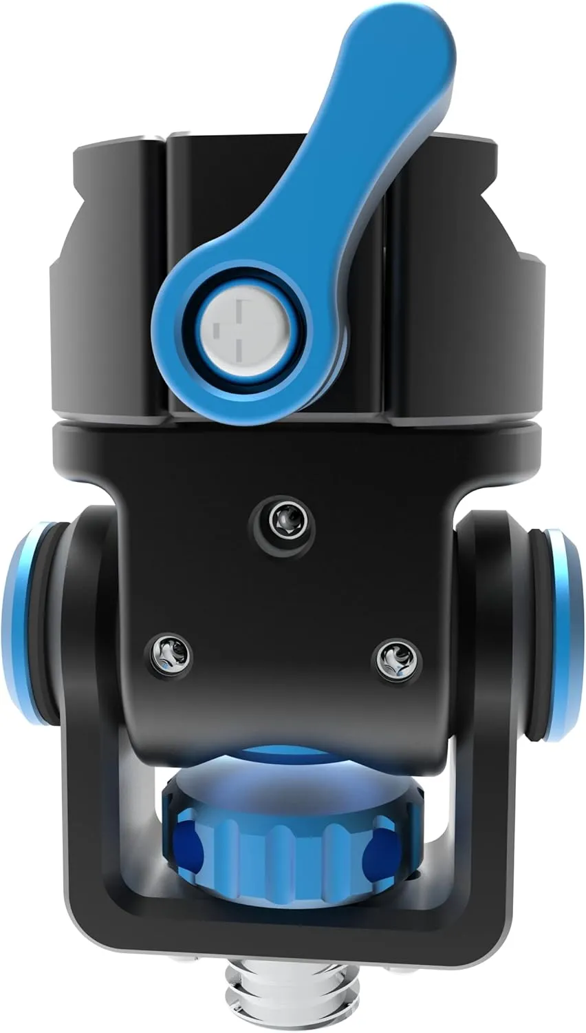 KONDOR BLUE | NATO Swivel Tilt Monitor Mount with Arri Pin (Pan/Tilt) | for Monitor Display, Swivels 360°, Tilts 180°, & Locks in with Desired Tension | Raven Black