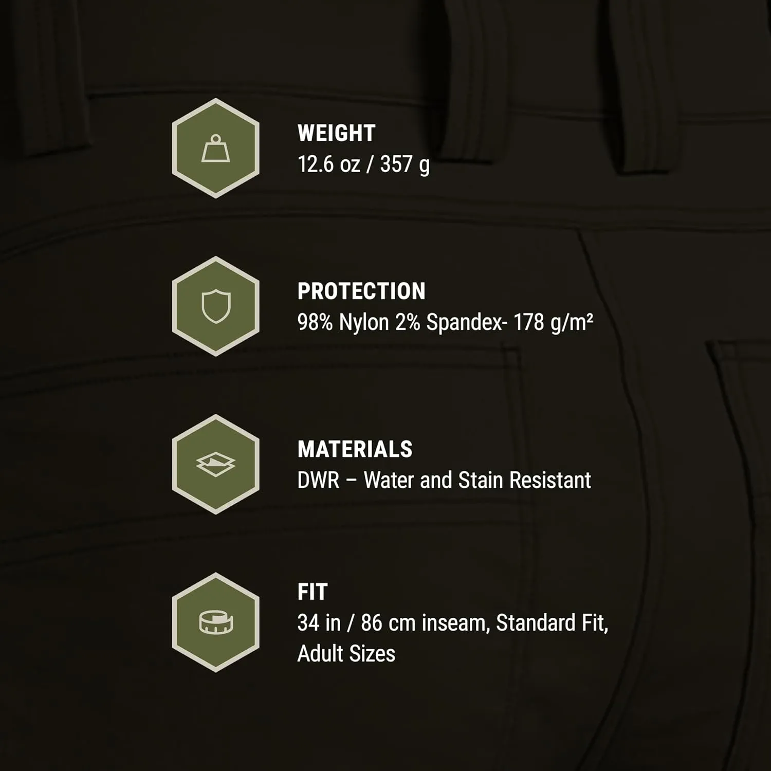 KUIU Switchback Pant - Water & Stain Resistant, 2-Way Stretch, Reinforced Knife Pocket, Durable & Versatile for Hiking