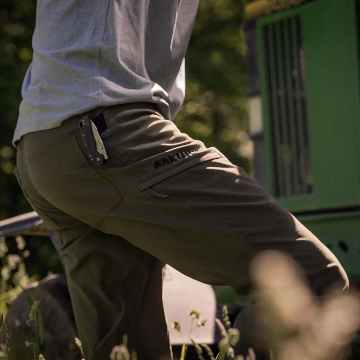 KUIU Switchback Pant - Water & Stain Resistant, 2-Way Stretch, Reinforced Knife Pocket, Durable & Versatile for Hiking
