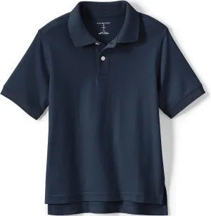 Lands' End School Uniform Kids Short Sleeve Interlock Polo Shirt