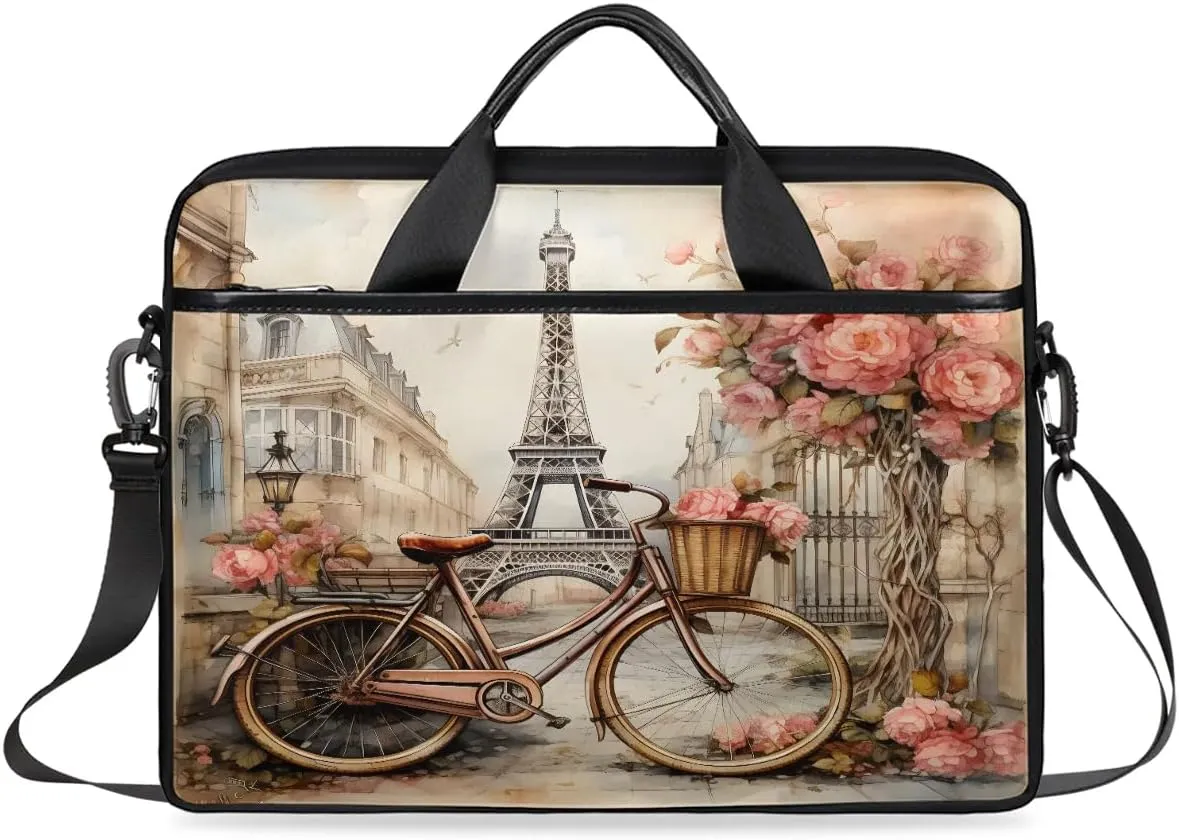 Laptop Bag Waterproof Laptop Shoulder Bag with Adjustable And Removable Shoulder Strap Fits Laptop 13-15.6 Inch