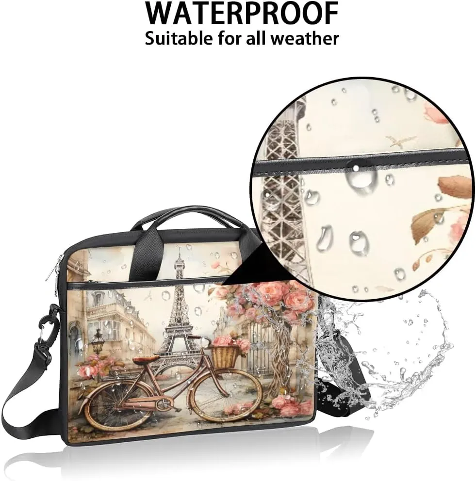 Laptop Bag Waterproof Laptop Shoulder Bag with Adjustable And Removable Shoulder Strap Fits Laptop 13-15.6 Inch