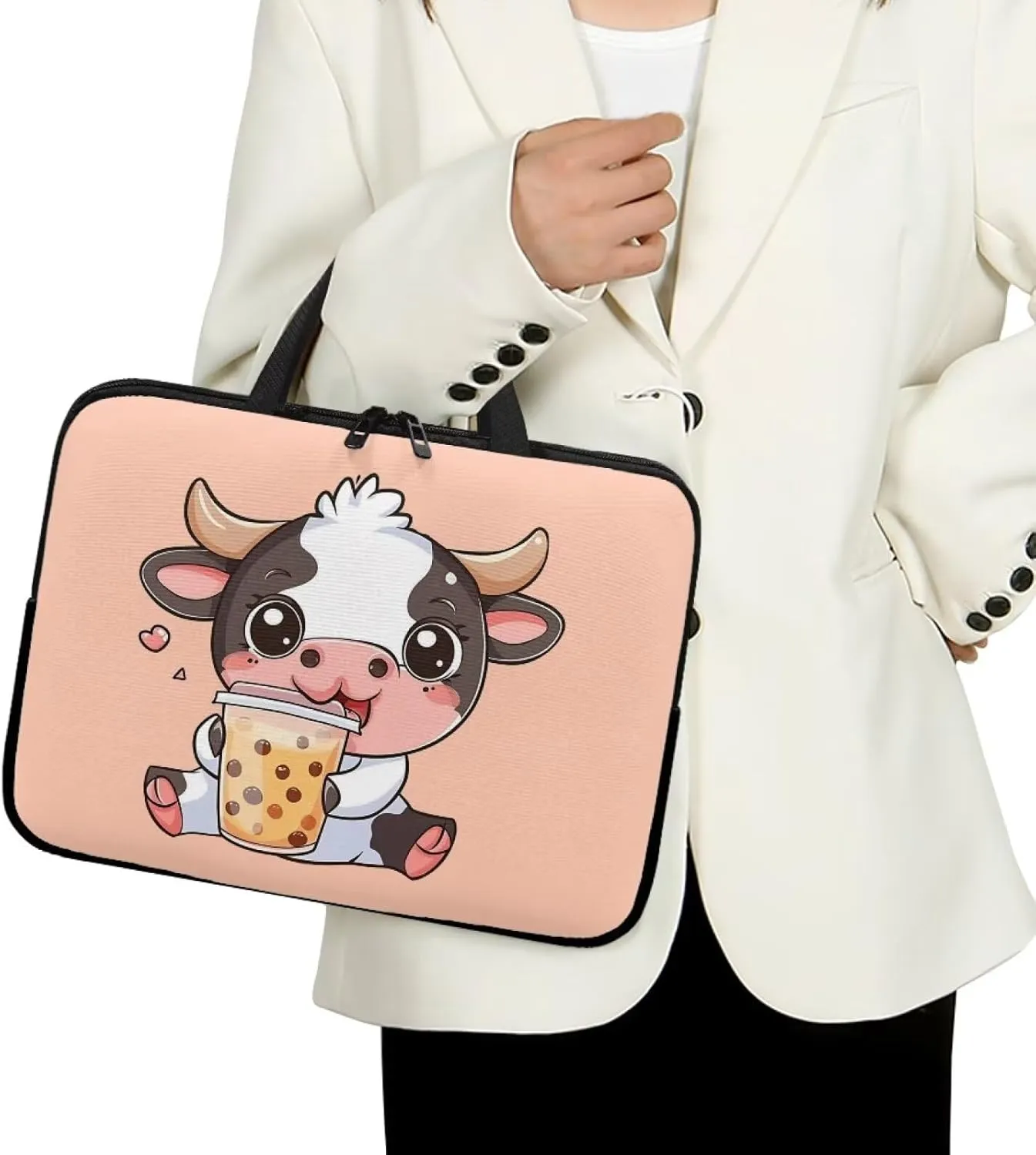 Laptop Carrying Case for Women Men Trendy 10-17 Inch Laptop Bags with Durable Hand Strap Nice Gifts for Friends