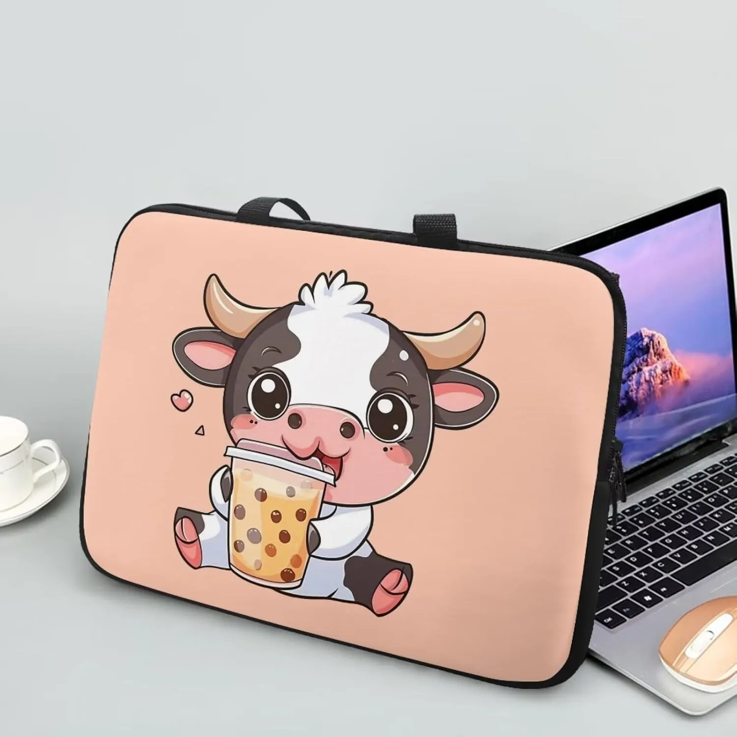 Laptop Carrying Case for Women Men Trendy 10-17 Inch Laptop Bags with Durable Hand Strap Nice Gifts for Friends