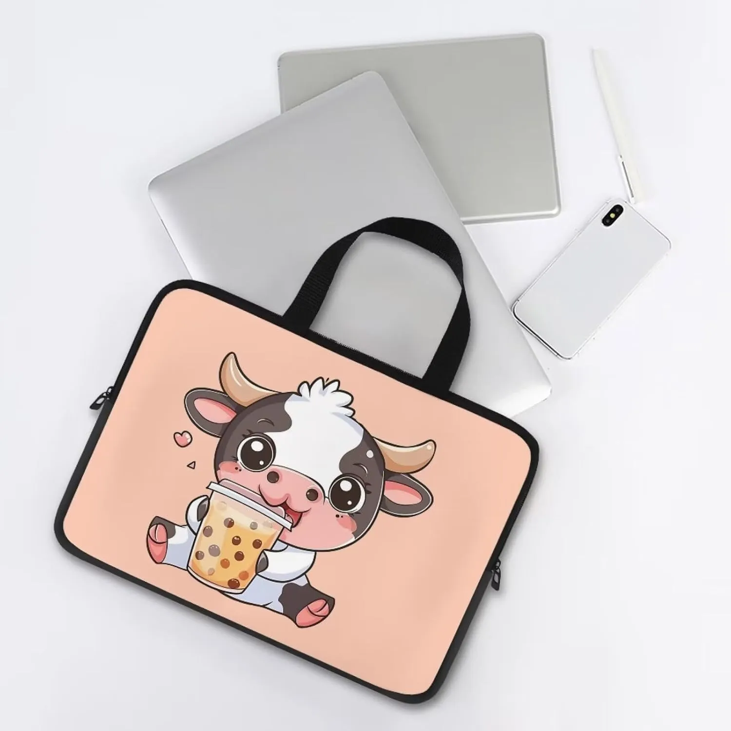 Laptop Carrying Case for Women Men Trendy 10-17 Inch Laptop Bags with Durable Hand Strap Nice Gifts for Friends