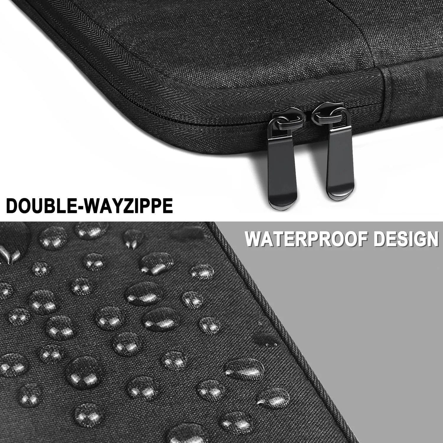 Laptop Case 13.3 Inch, Shockproof Protective Traveling Carrying Computer Sleeve Compatible with MacBook Air 13.3 inch/MacBook pro 14 inch, Compatible for HP, Dell, Laptop Bag with Pocket, Black