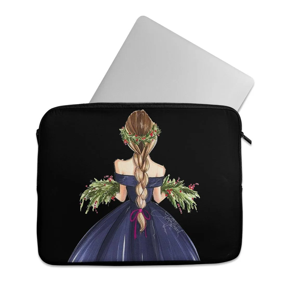 Laptop Sleeve Christmas Girl