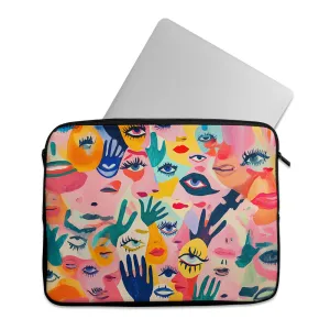 Laptop Sleeve Eyes and Hands