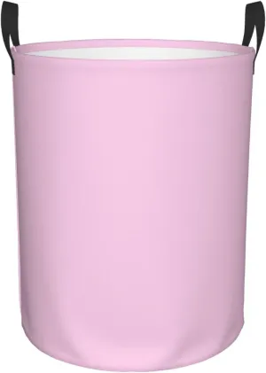 Large Laundry Basket, Dirty Clothes Hamper Toys Storage Bag Classic Rose Solid Color Waterproof Foldable Washing Bin for College Dorms 15.7" x 19.6"