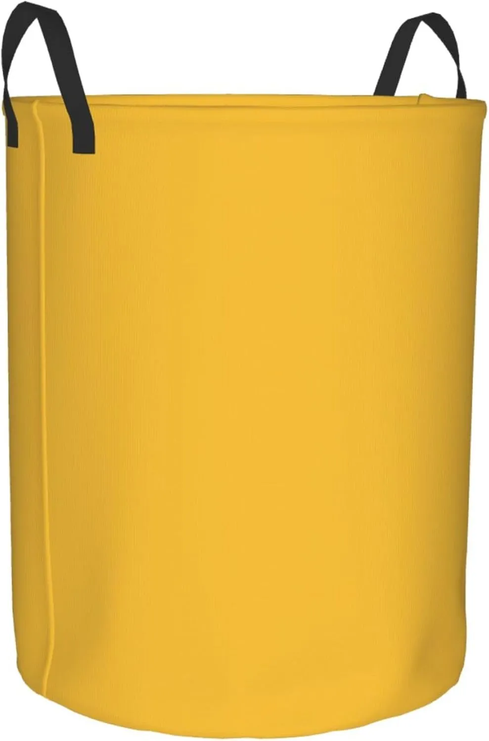 Large Laundry Hamper Bag, Solid Plain Mustard Yellow Elegant Modern Laundry Basket Collapsible Waterproof Storage Basket for College Dorm, Family Essentials