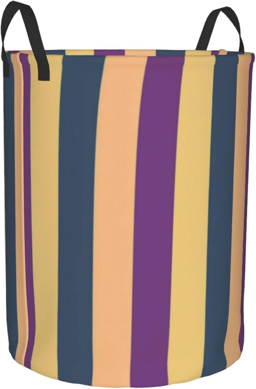 Large Laundry Hamper Bag, Vertical Striped Abstract Laundry Basket Collapsible Waterproof Storage Basket for College Dorm, Family Essentials