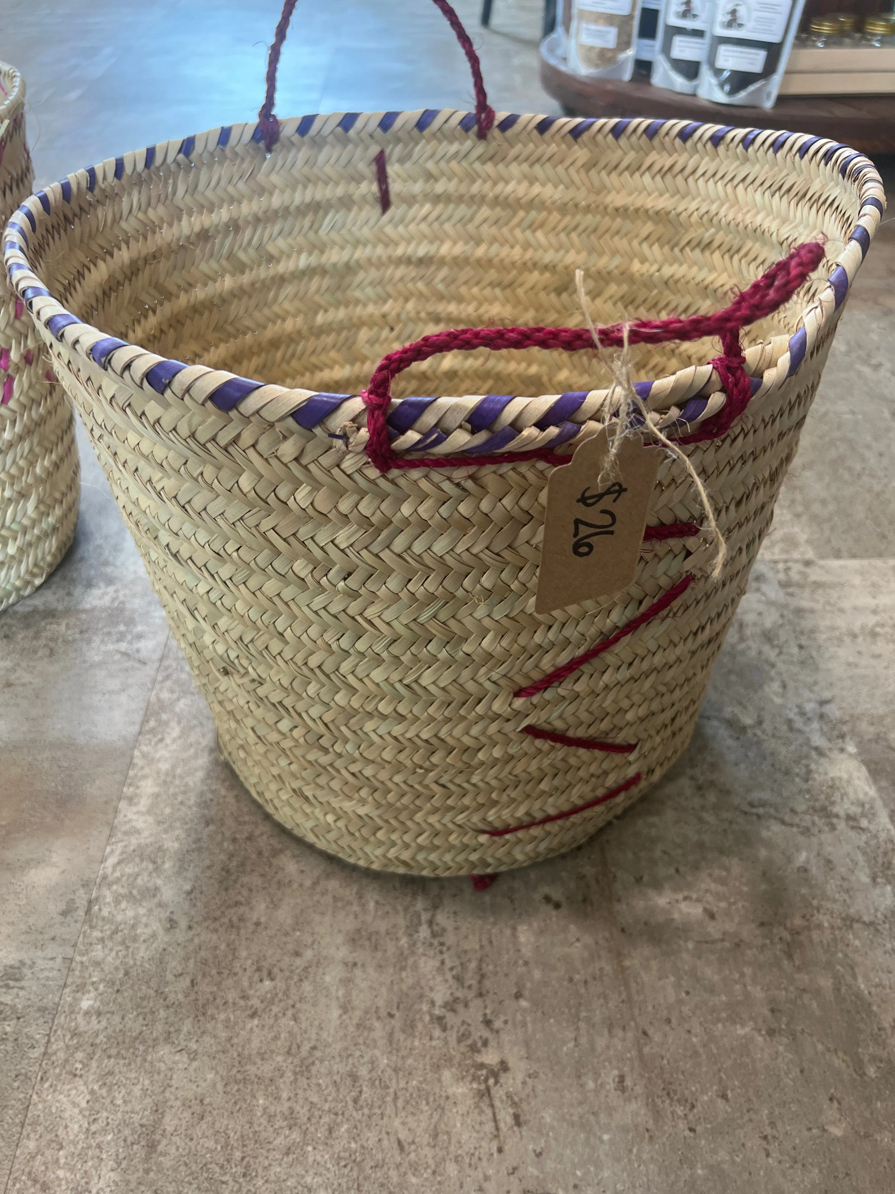 Large Palm shopping/laundry baskets