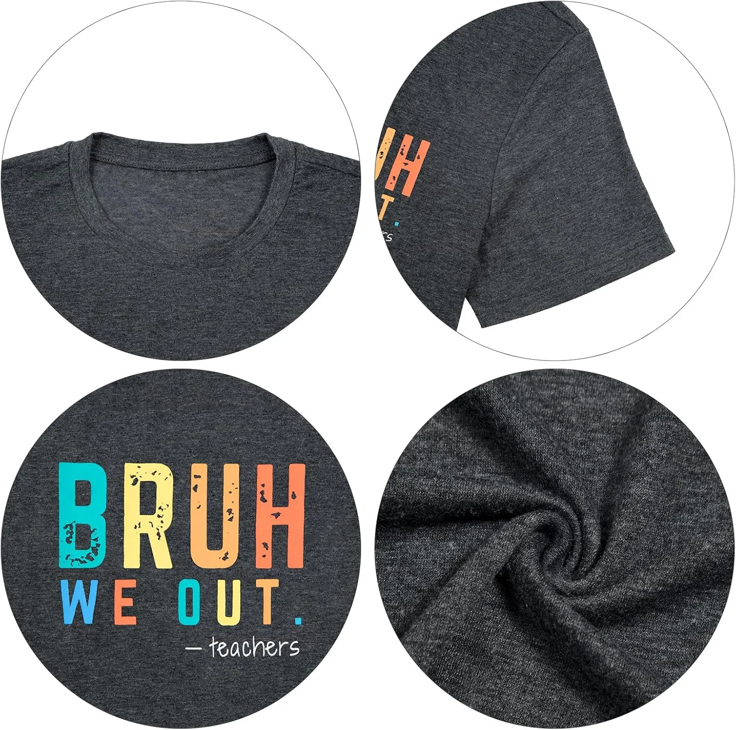 Last Day of School Shirt Women Have A Bussin Summer Bruh T- Shirt Teacher Life Tops School Is Out for Summer Clothes