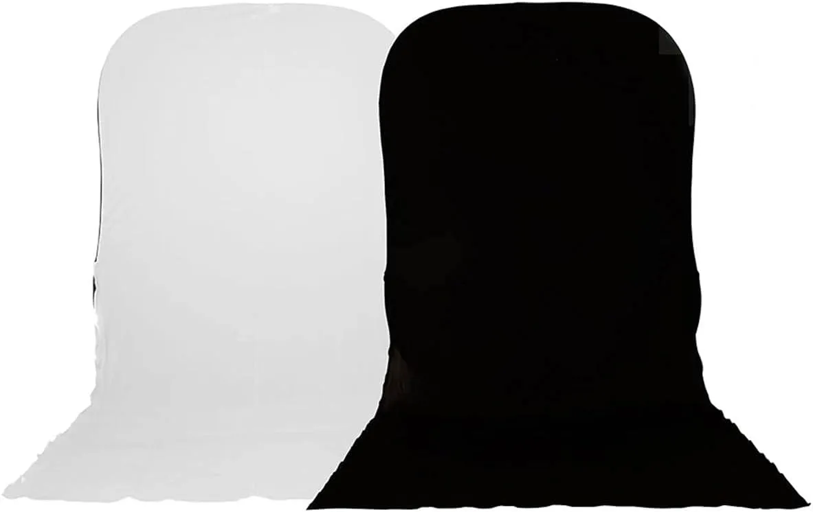 Lastolite LL LB6701 6 x 7 Feet Collapsible Reversible Background with Train (Black/White)