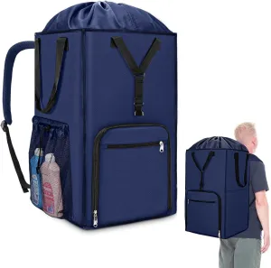 Laundry Bag Backpack, 2 in 1 Extra Large Laundry Hamper Basket for College Dorm Room Essentials