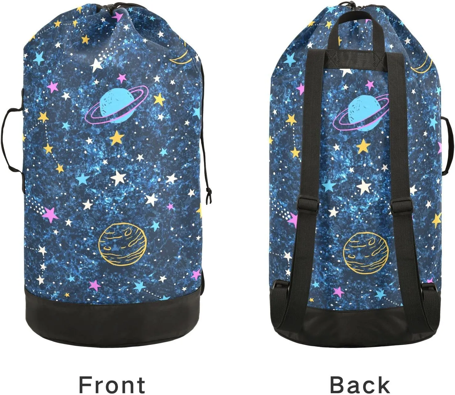 Laundry Bag Backpack,Travel Laundry Bags with Shoulder Straps Oxford Large Hanging Laundry Hamper Bag for College,Laundromat,Apartment Star