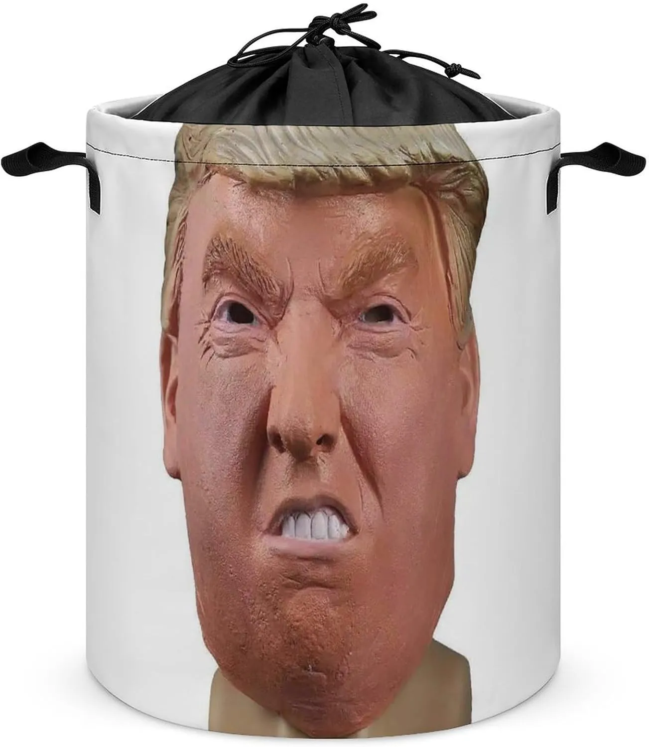 Laundry Basket for Women Waterproof Freestanding Laundry Hamper US Presidential Officials Collapsible Tall Clothes Hamper for Bathroom Bedroom Laundry Room