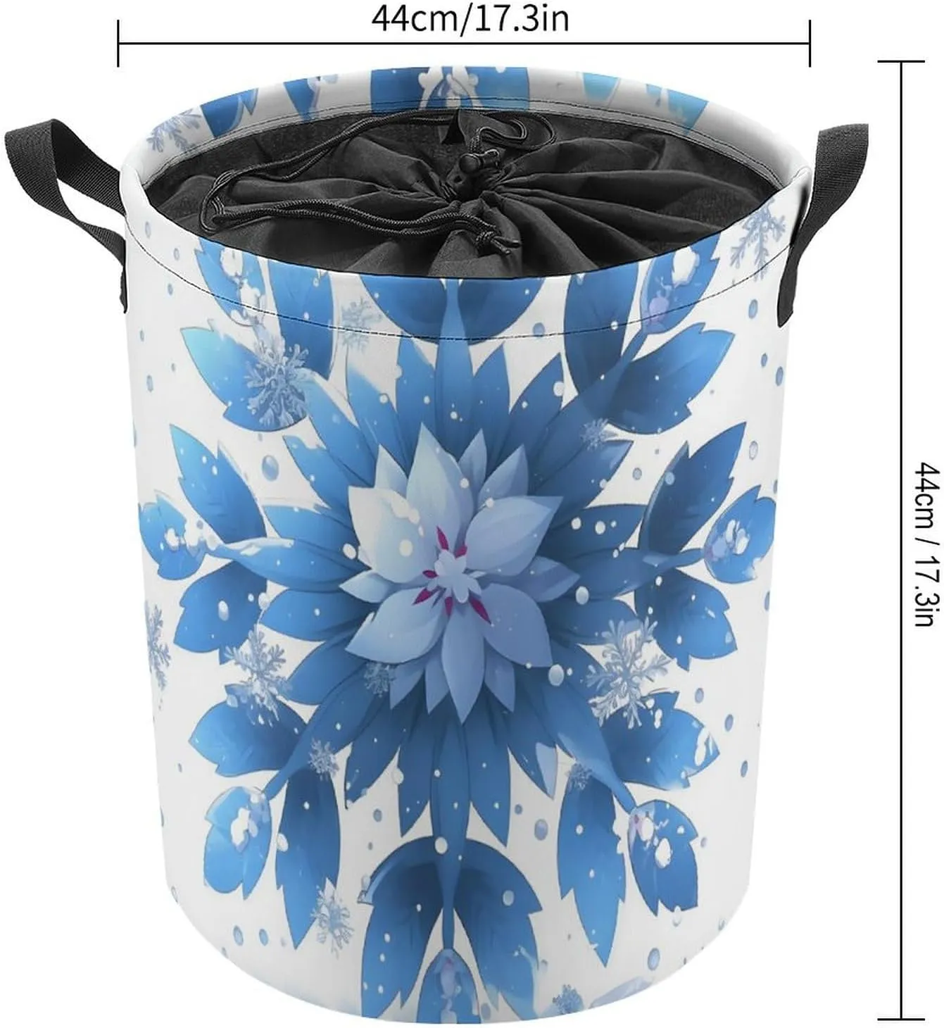 Laundry Hampers, Large Drawstring Laundry Bag, Removable Laundry Bags, Collapsible Storage Bin with Handles for Home Organization, Kids Room, Nursery Art