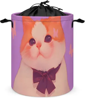Laundry Hampers, Large Drawstring Laundry Bag, Removable Laundry Bags, Collapsible Storage Bin with Handles for Home Organization, Kids Room, Nursery Carnivore