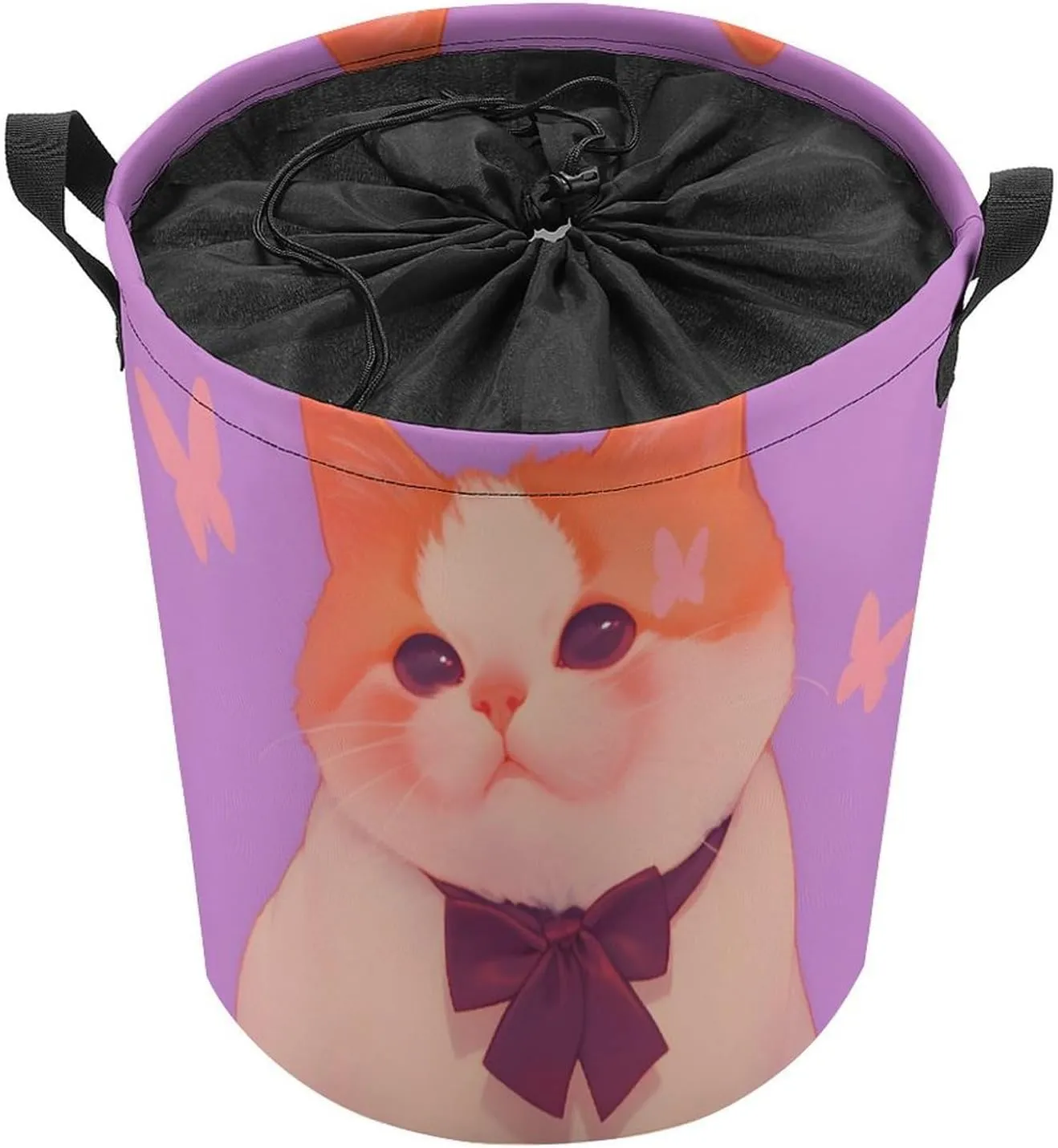 Laundry Hampers, Large Drawstring Laundry Bag, Removable Laundry Bags, Collapsible Storage Bin with Handles for Home Organization, Kids Room, Nursery Carnivore